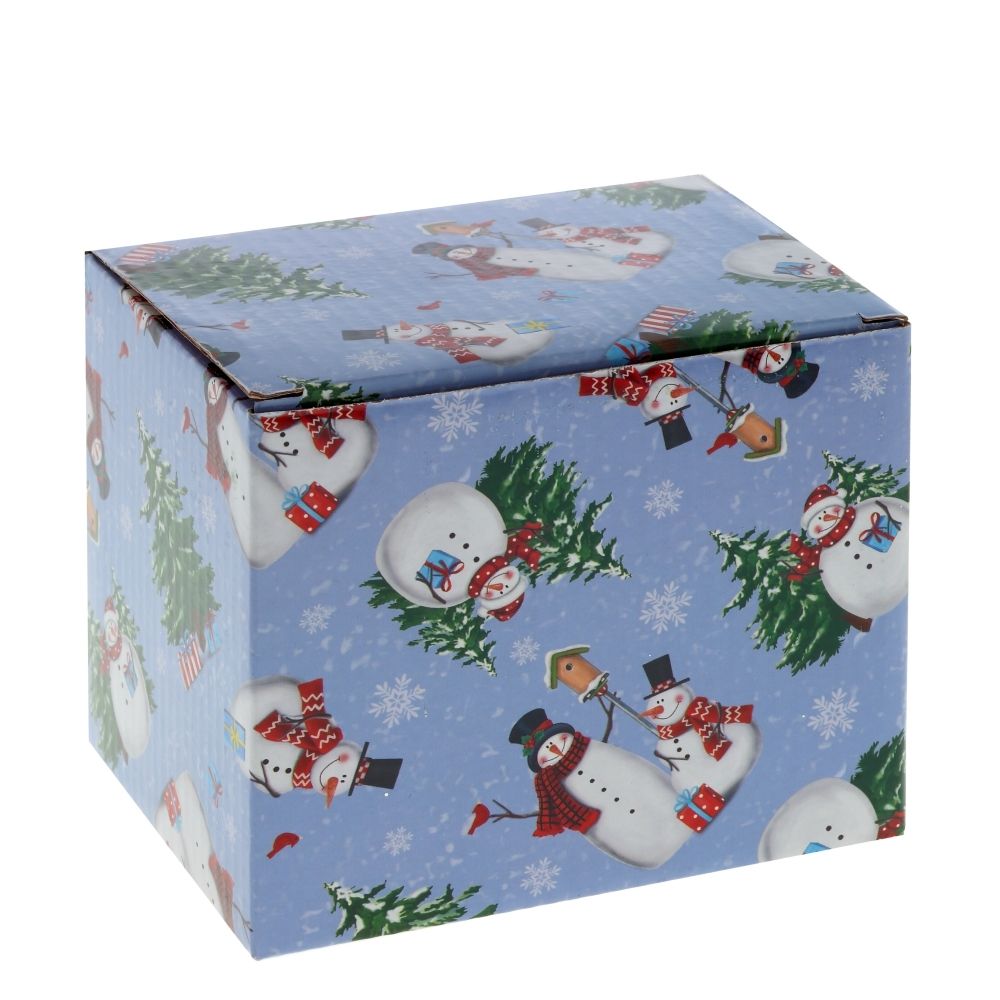 GAEM Кружка "Лесные снеговики",, 450 мл, L13 W9 H10,5 см