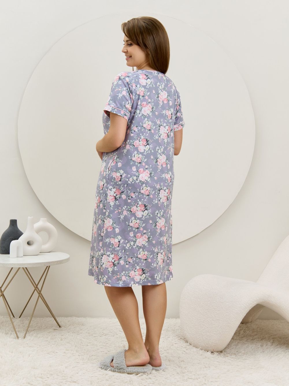 Халат Флэр Виотекс СЕРО-ГОЛУБОЙ