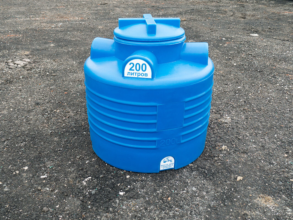Вертикальная цилиндрическая ёмкость Евролос ВЦЕ 200 200 л. вертикальная (734x734x730см;10кг;Синий) - арт.456158
