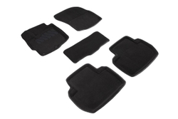 Коврики 3D Ворс чёрные для Mitsubishi Outlander lll 2012+ Seintex 85358