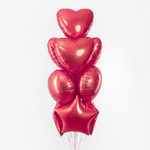 Сердце 18" Коралловый, Макарунс Fm