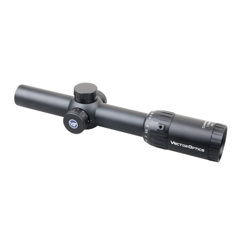 Прицел Vector Optics Constantine 1-10x24, ( Сетка Fiber Center Dot / с подсветкой )