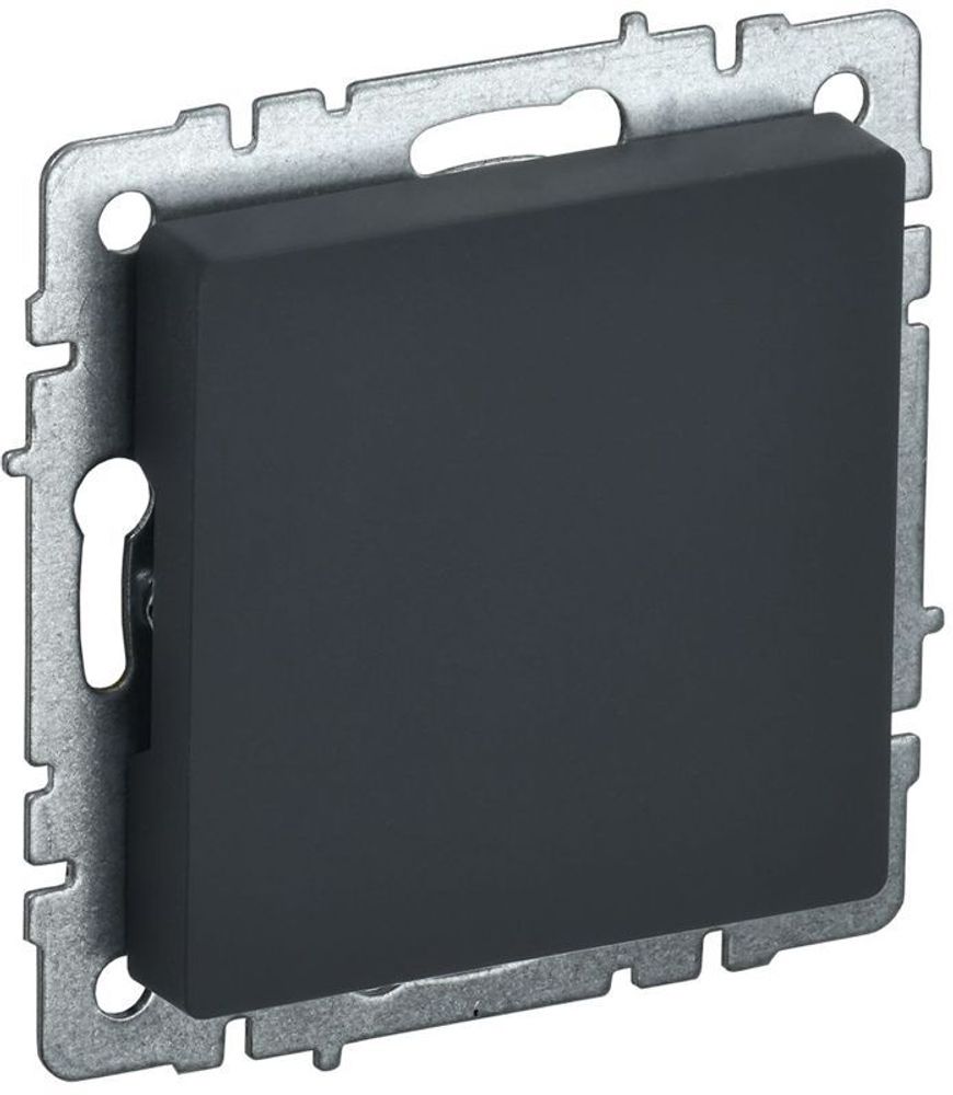 Заглушка c суппортом BRITE МЗ10-БрГ механизм графит IEK BR-PL10-K53 Заглушка c суппортом BRITE МЗ10-БрГ механизм графит IEK BR-PL10-K53