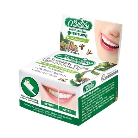 Растительная зубная паста (в комплекте с мерной ложечкой) (Green Herb Herbal toothpaste),ТМ Green Herb