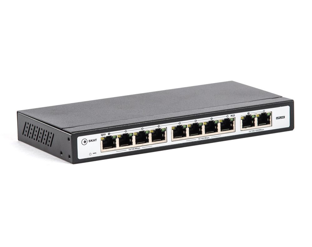 SKAT PoE-8E-2G PoE коммутатор Бастион