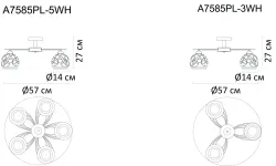 Потолочная люстра Arte Lamp