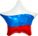 Фольгированный шар-звезда «Триколор», 46 см