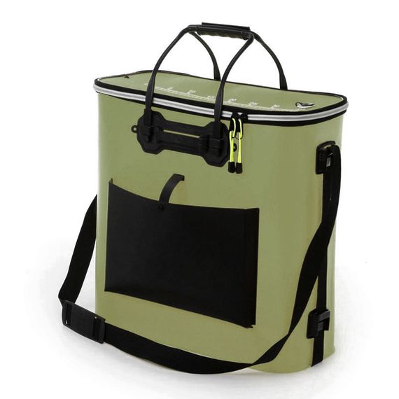 Сумка - кан рыболовная водонепроницаемая складная  с клапаном 48 см EVA