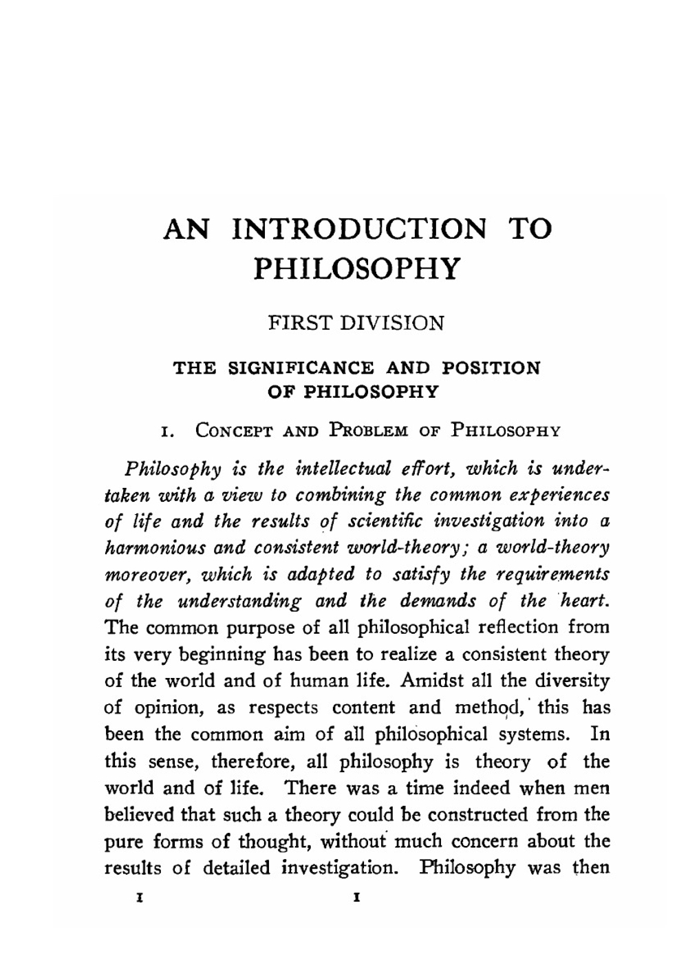 Introduction to philosophy | Jerusalem Wilhelm