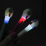 Ручка шариковая Alingar, " Ракета ", 0,7 мм, синяя, с подсветкой, круглый, цветной, пластиковый корпус, карт. уп.