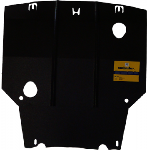 Защита картера Двигателя, КПП. 2 мм, Сталь. для Honda Fit 2002-2008, Honda Jazz 2002-2008 MOTODOR.00814