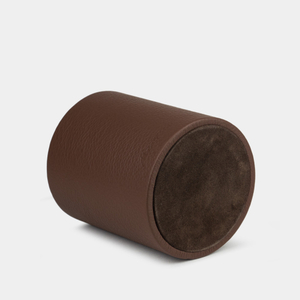 Подставка для ручек из кожи теленка, шоколадного цвета