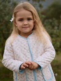 Куртка стеганая на кнопках "Незабудка" с утеплителем 0+