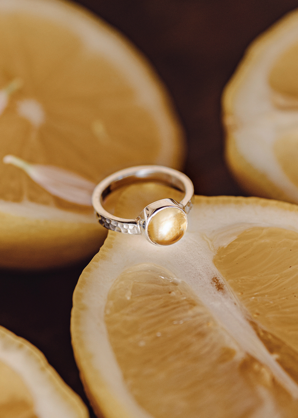 Кольцо «Моно» с цитрином