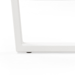 Стол деревянный Woodville Лота Лофт 120х75 бетон светлый, белый матовый, ножки белые