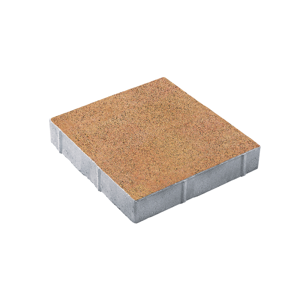 Тротуарная плитка КВАДРАТ 400х400 мм - Листопад гранит Сахара