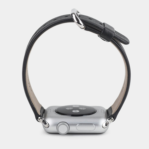 Ремешок для Apple Watch 44/45/46 mm из кожи теленка, черного цвета