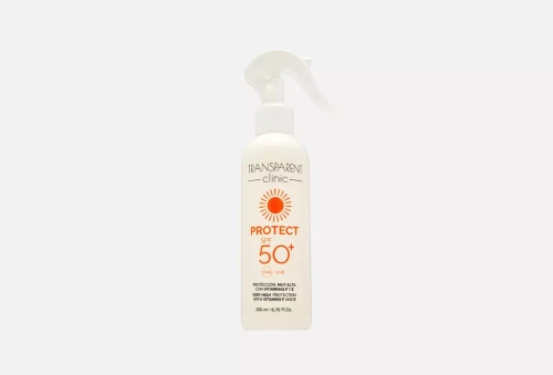 Солнцезащитный спрей СПФ 50+ | TRANSPARENT clinic Protect SPF50+ Spray, 200мл