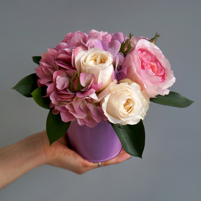 98. Маленькая композиция с гортензией