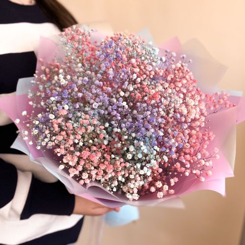 Букет из разноцветной Гипсофилы 5 шт