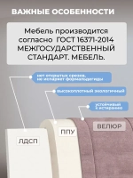 Диван - кровать с подъёмным механизмом 200х90 см Crecker UP ткань Teddy