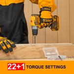 Аккумуляторный бесщеточный шуруповерт INGCO CDLI204531 INDUSTRIAL 20 В 52 Нм 22+1