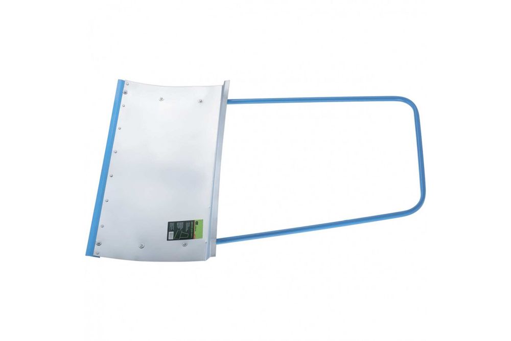 Движок для уборки снега стальной оцинкованный, 750х410х1100 мм, стальная рукоятка, Россия// Сибртех 61520