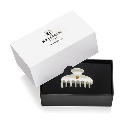 Balmain Hair Couture Заколка-краб для волос белая размер L - Pince white L