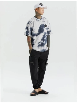 Брюки джоггеры с карманами на молнии