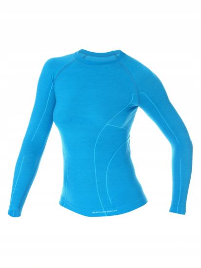 Термобелье-футболка женская Brubeck Active Wool LS12810 сливовый