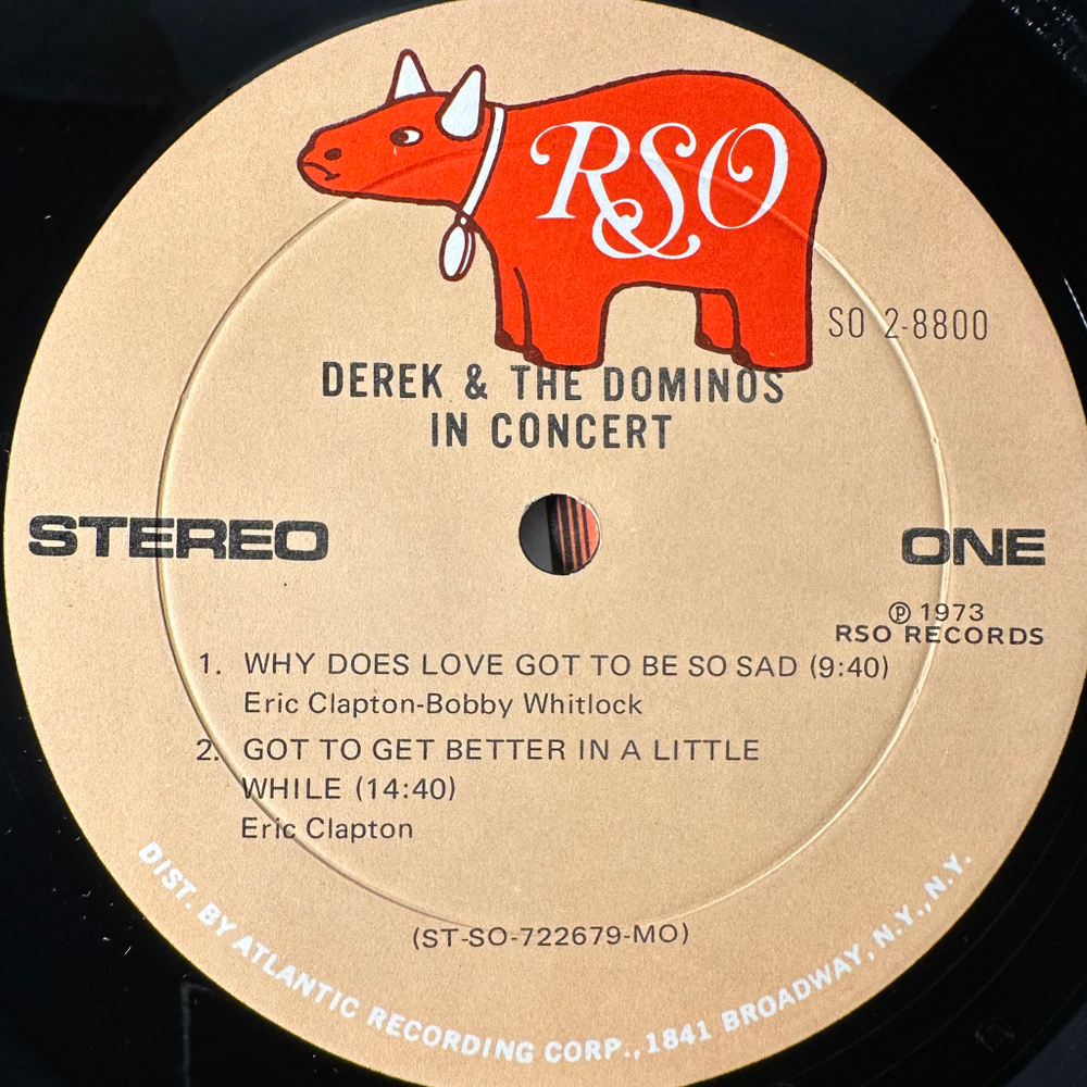 Derek & The Dominos ‎– In Concert 2LP (США 1973г.)