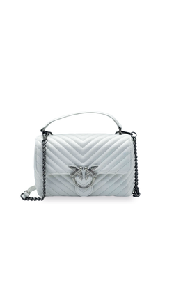 MINI LADY LOVE BAG PUFF CHEVRON - white/silver