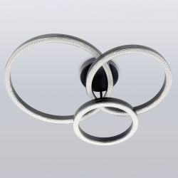 Светильник потолочный светодиодный ЭРА Модерн Bloom CLL-1-110W 3K-6K RC BK с ДУ черный | Светильники SPB-6 с ДУ