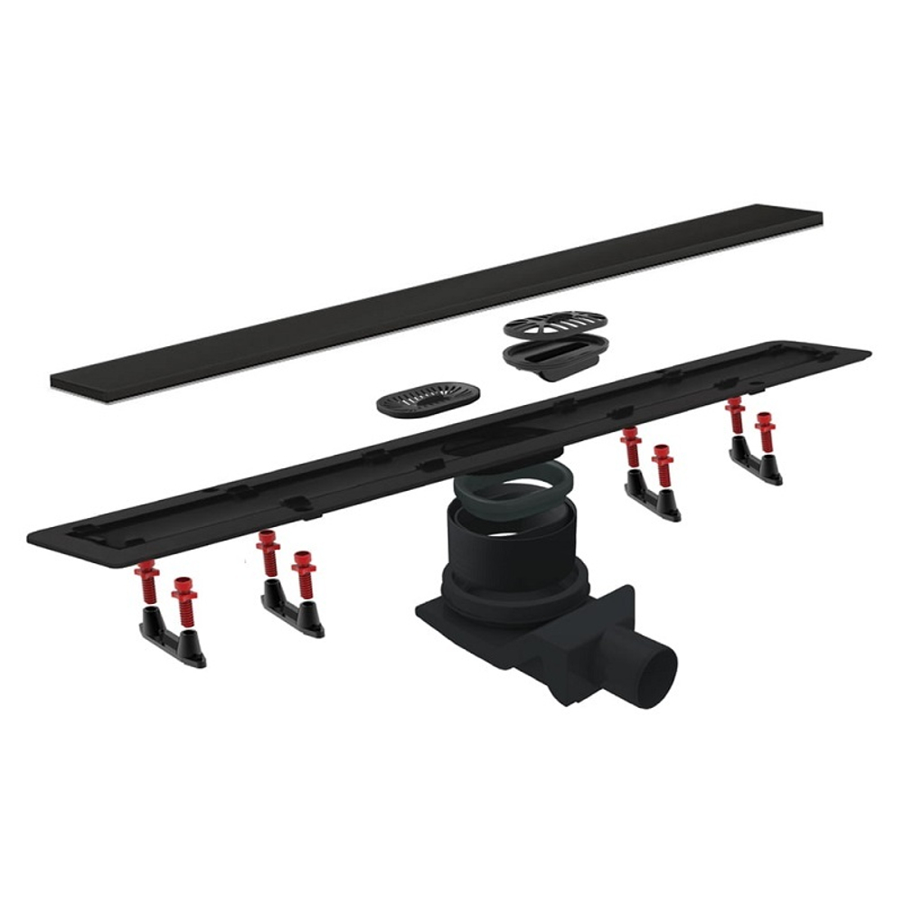 Душевой лоток Pestan Confluo Frameless Line 850 Black Glass