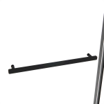 Душевая дверь Слим Софт (Slim Soft) VDS-1SS130CLB, 1300, черный, стекло прозрачное