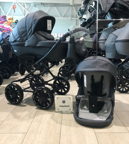 Коляска SIGMA Classic (Riko) 01 Antracite (графит)