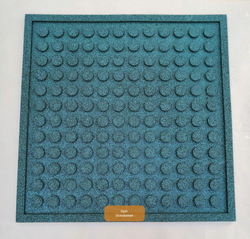 Резиновая плитка EcoStep Gym 990х990 (15-60 мм) с рельефным основанием
