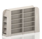 Стеллаж библиотечный двухсторонний Д800 коллекции Поколение А