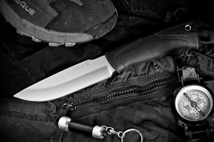 Туристический нож Стриж Полированный Эластрон z90