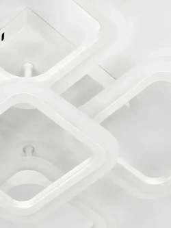 Люстра потолочная светодиодная с пультом ДУ Rivoli белая LED 80 Вт 3000 - 6000 К, светильник на кухню, в детскую, в спальню