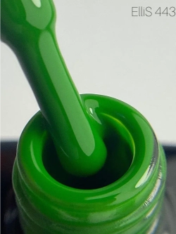ElliS Гель лак для ногтей 443 зеленый мох