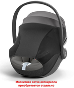 Коляска Cybex Coya Matt Black Frame Cloud T i-Size Mirage Grey Plus Leaf Green с дождевиком и бампером