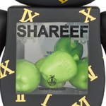 Дизайнерские игрушки BE@RBRICK shareef 3 7cm,28cm, Shareef-3-100%+400%