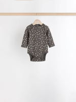 Боди с длинным рукавом для малышей Next N27-275, 3 шт., Бежевый, Серый