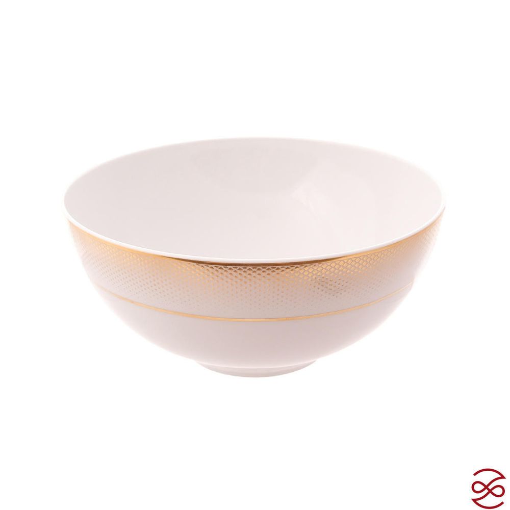 Набор салатников Falkenporzellan Deluxe Shape - Rio White Gold 21 см (6 шт)