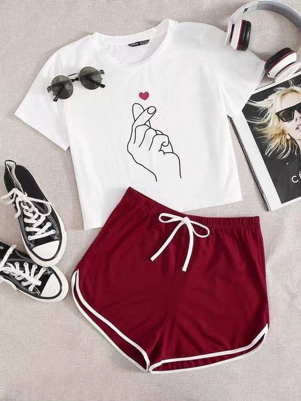 Пижама шорты+футболка 10012