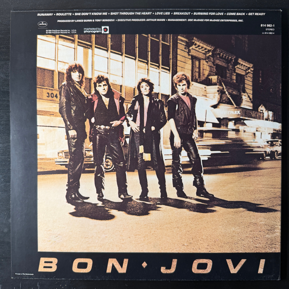 Bon Jovi - Bon Jovi (Голландия 1984г.)