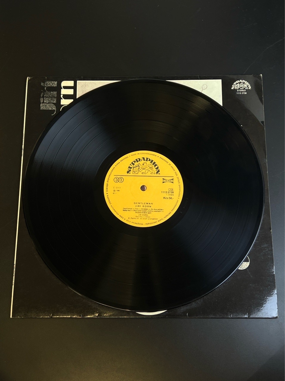 LP Jiri Korn - Gentleman. Виниловая пластинка 12 дюймов. Чехословакия 1981 год.