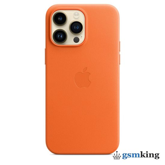 Apple Leather Case with MagSafe iPhone 14 Pro Max Orange (Оранжевый) MPPR3ZM/A