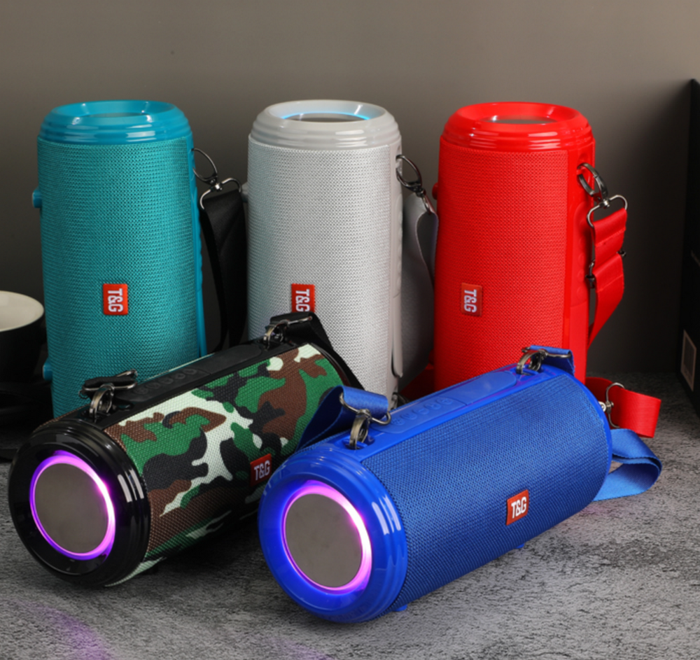 Беспроводная колонка TG-537 (USB TF FM) LED Flashing Light